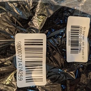 New in bag women's XS waffle long sleeve